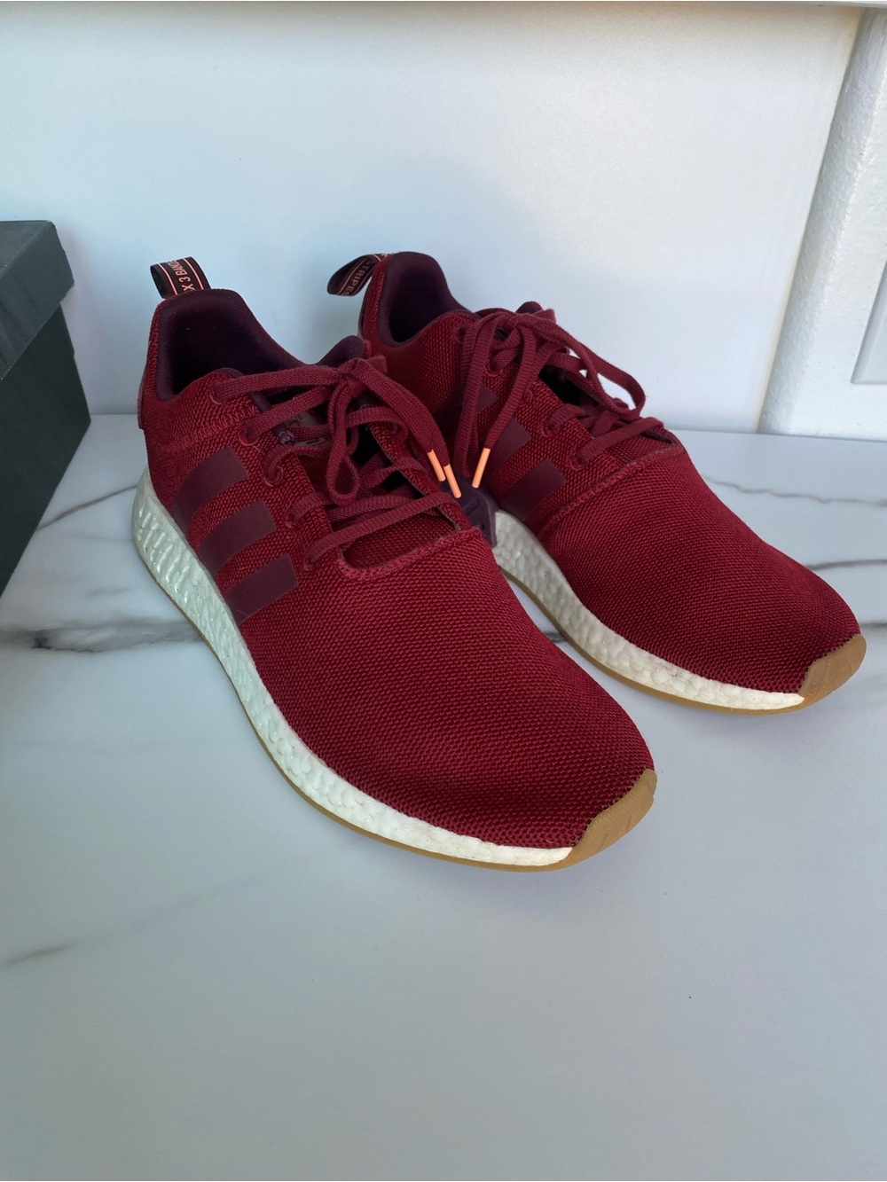 Adidas NMD R2 Mens deep red size 12 sneakers